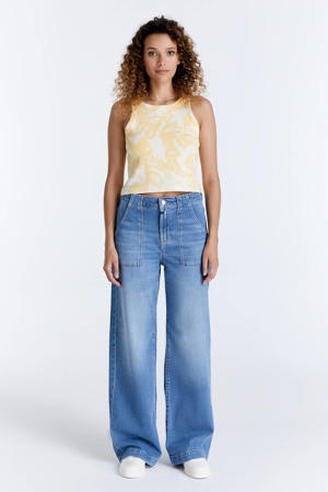 wide leg jeans Lulu light blue denim