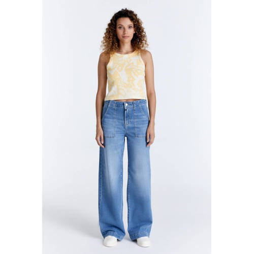 Cup of Joe Denim wide leg jeans Lulu light blue denim afbeelding