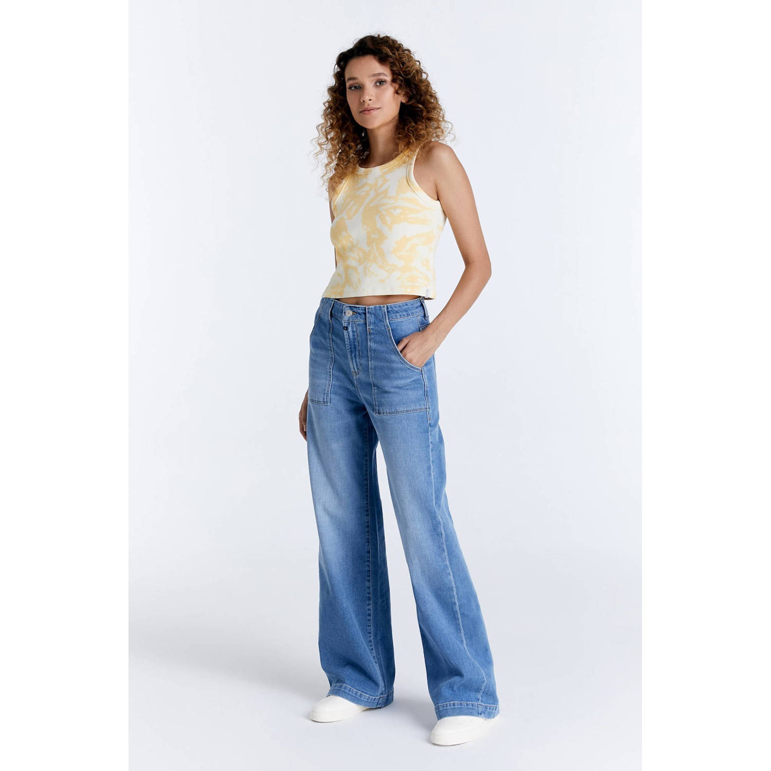 Cup of Joe Denim wide leg jeans Lulu light blue denim
