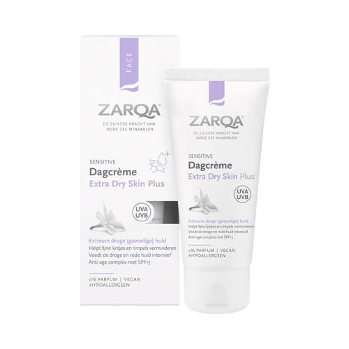 Wehkamp Zarqa Dagcrème Extra Dry Skin Plus SPF15 Sensitive 50ml aanbieding