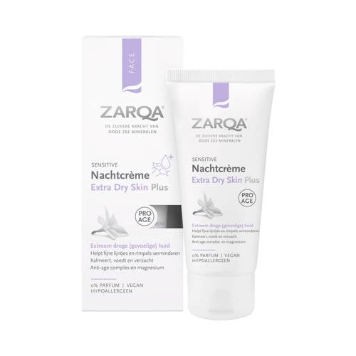 Wehkamp Zarqa Nachtcrème Extra Dry Skin Plus Sensitive 50ml aanbieding