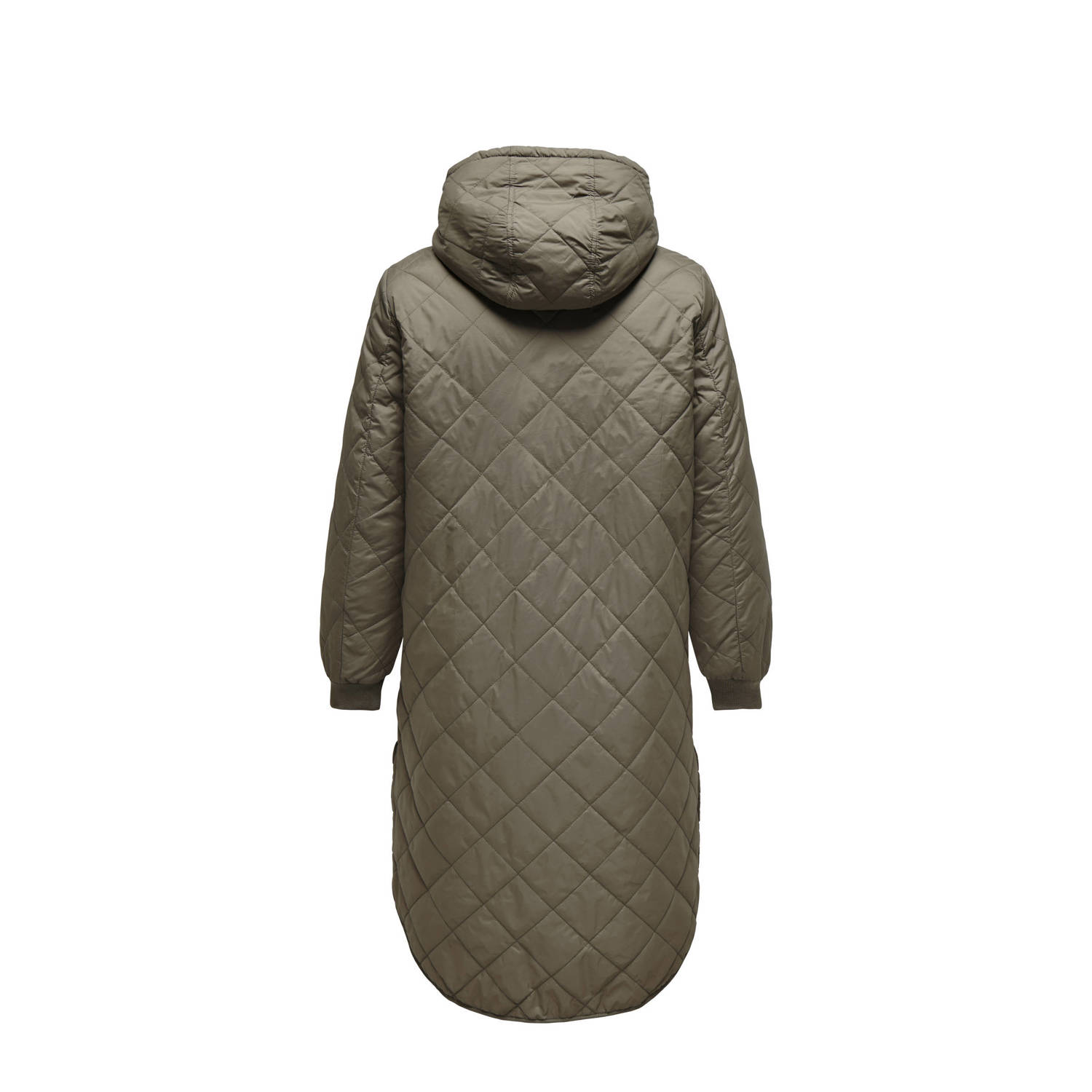 ONLY CARMAKOMA quilted gewatteerde jas CARNEWSANDY bruin