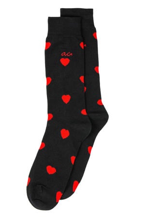 sokken Hearts zwart