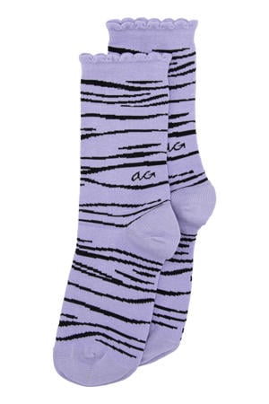 sokken Zebra lila