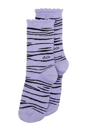 sokken Zebra lila
