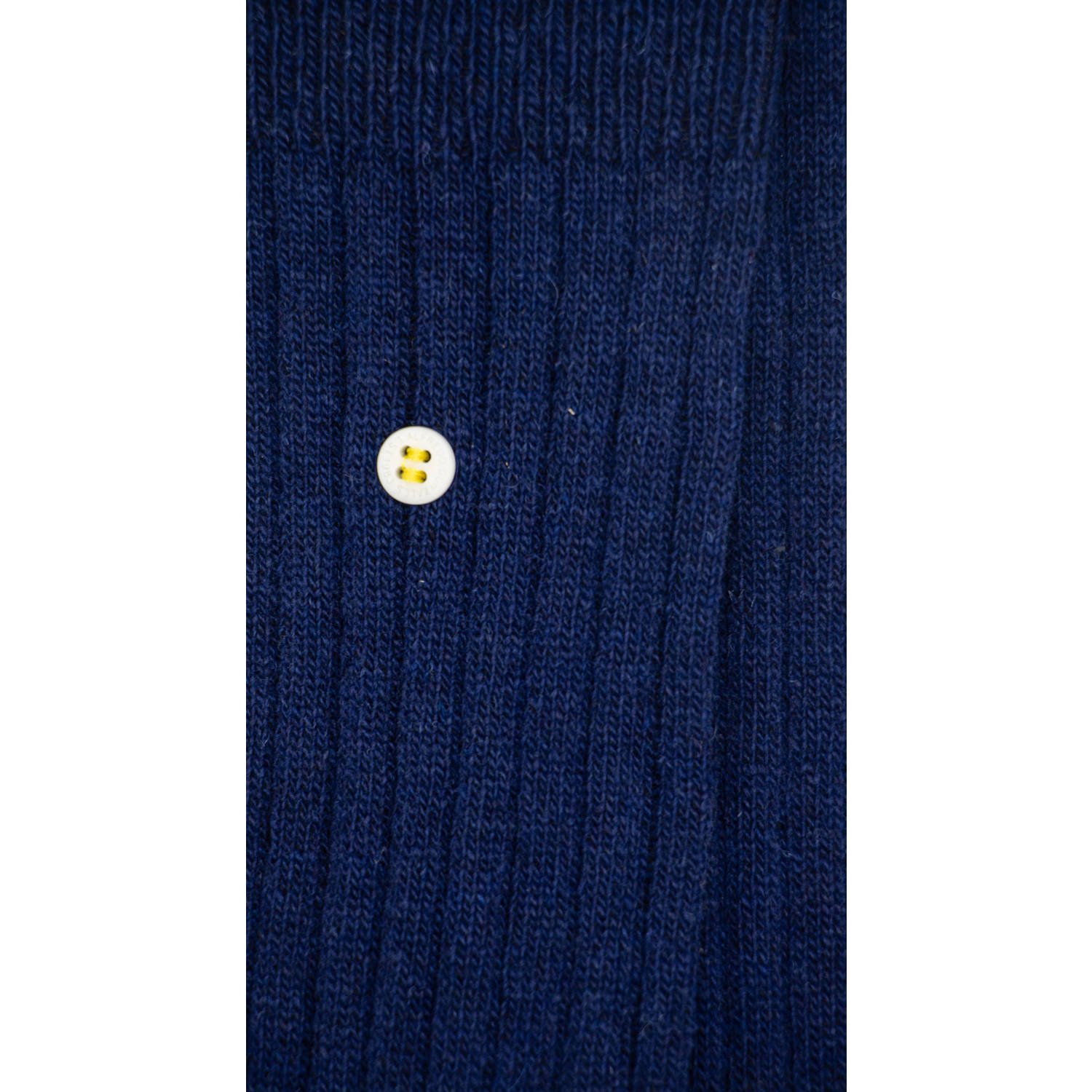 Alfredo Gonzales sokken Merino Cosy Rib donkerblauw