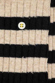 thumbnail: Alfredo Gonzales sokken Merino Cosy stripes beige/zwart