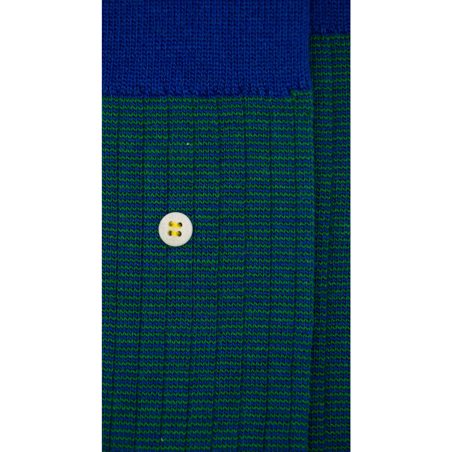 Alfredo Gonzales sokken Merino Rib Stripes blauw groen