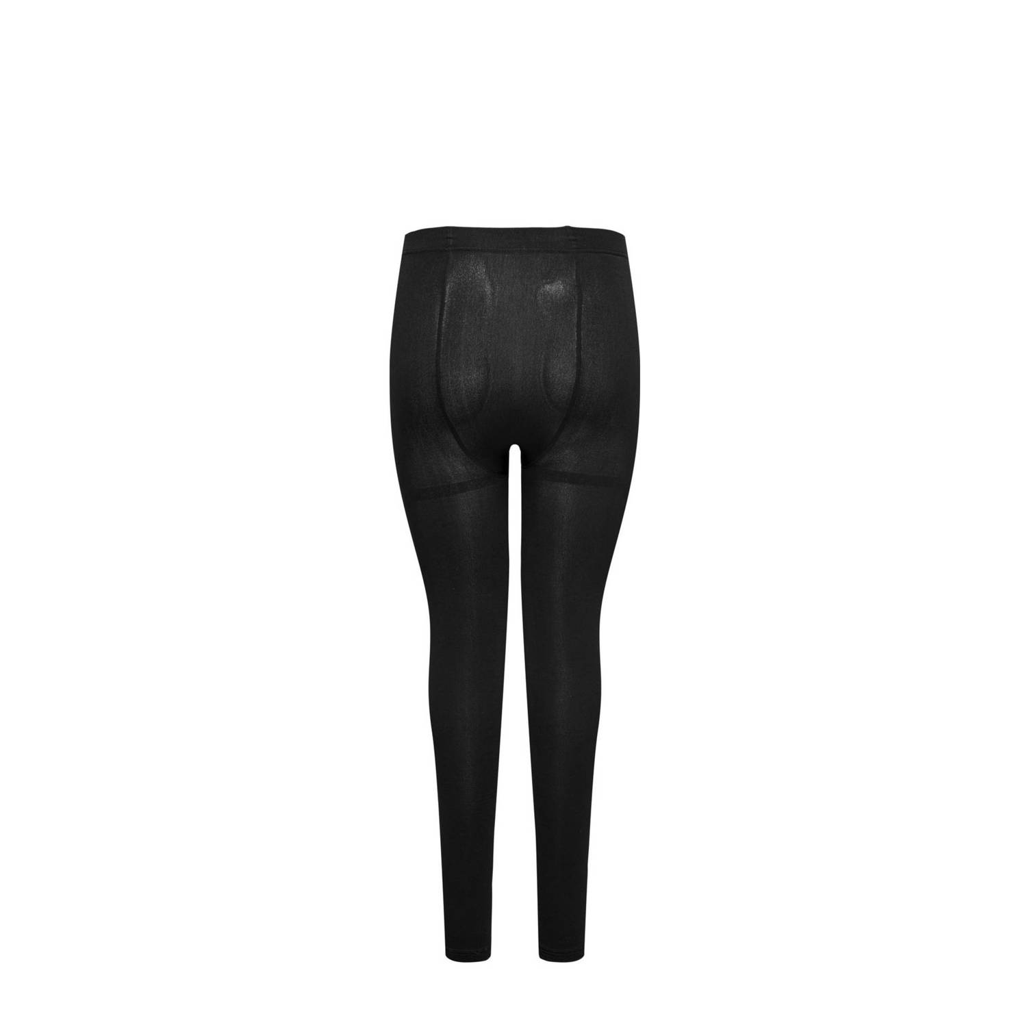 ONLY CARMAKOMA voetloze fleece panty CARKENJA zwart
