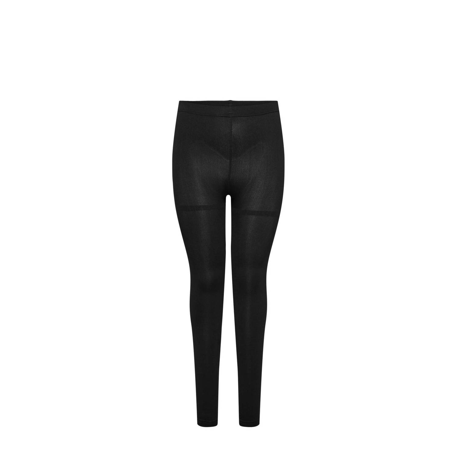 ONLY CARMAKOMA voetloze fleece panty CARKENJA zwart