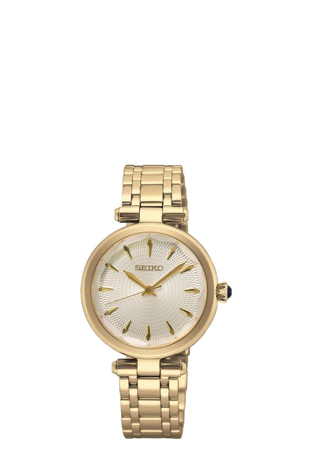 Seiko horloge SRZ554P1 goudkleurig