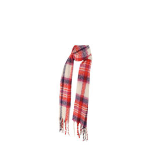 geruite sjaal paars/rood