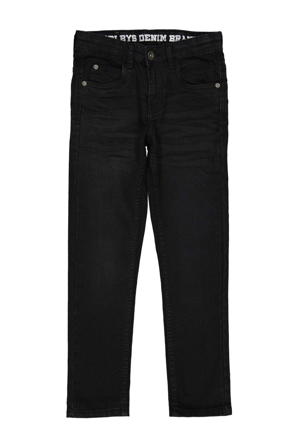 Black denim jongens Quapi regular fit jeans black van jog denim met effen