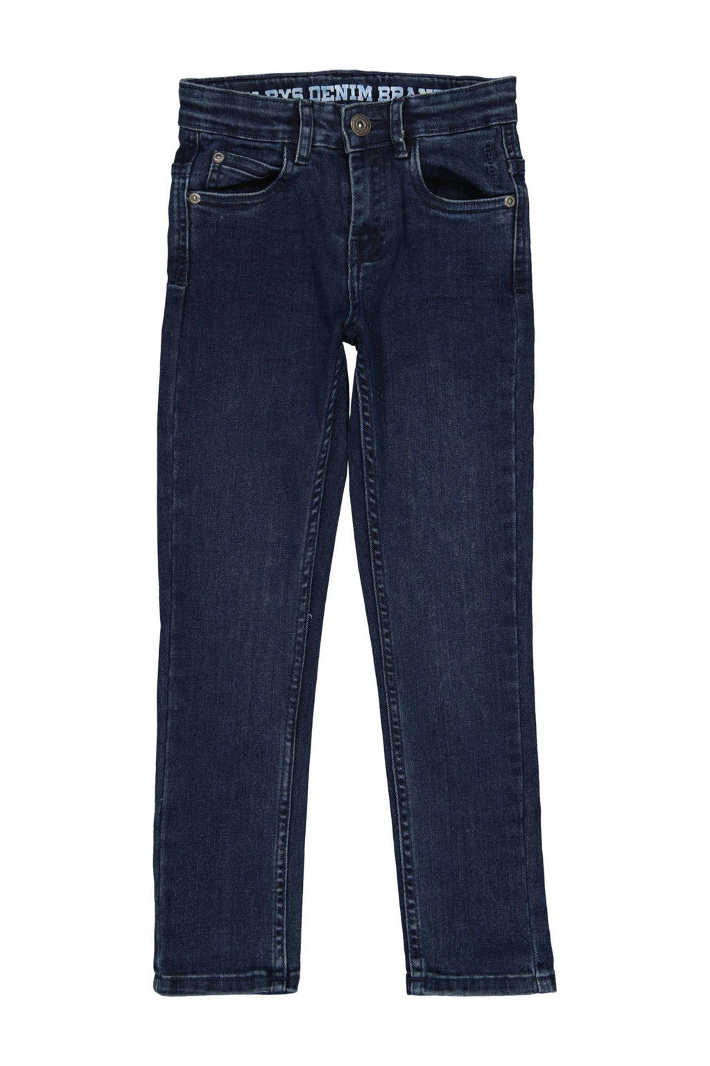 Dark blue denim jongens Quapi regular fit jeans dark blue van jog denim met effen