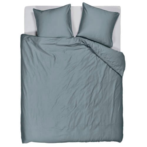 Studio LIVIT lyocell satijn dekbedovertrek 2-persoons grijsblauw (200x220 cm) afbeelding