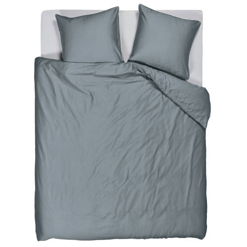 Studio LIVIT lyocell satijn dekbedovertrek lits-jumeaux grijsblauw (240x220 cm) afbeelding