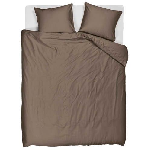 Studio LIVIT lyocell satijn dekbedovertrek 2-persoons taupe (200x220 cm) afbeelding