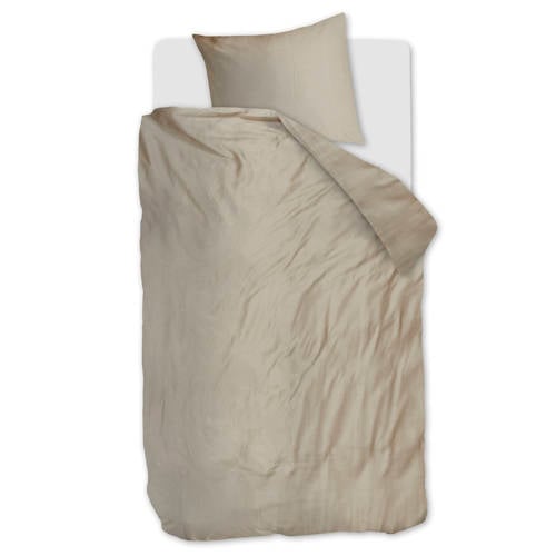 Studio LIVIT lyocell satijn dekbedovertrek 1-persoons zand (140x220 cm) afbeelding