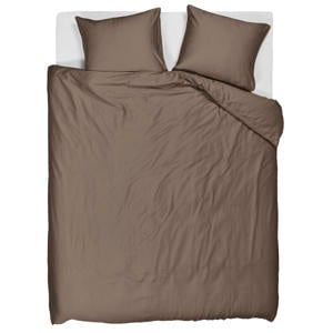 lyocell satijn dekbedovertrek lits-jumeaux taupe (240x220 cm)