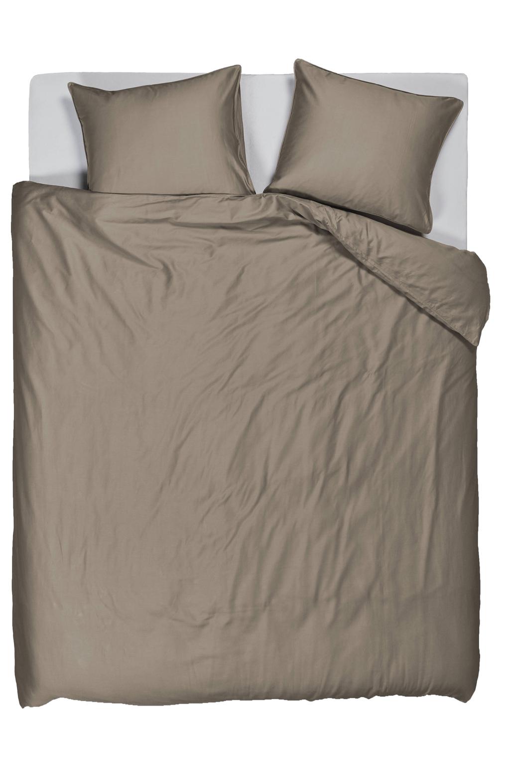 Studio LIVIT lyocell satijn dekbedovertrek lits-jumeaux taupe (240x220 cm)