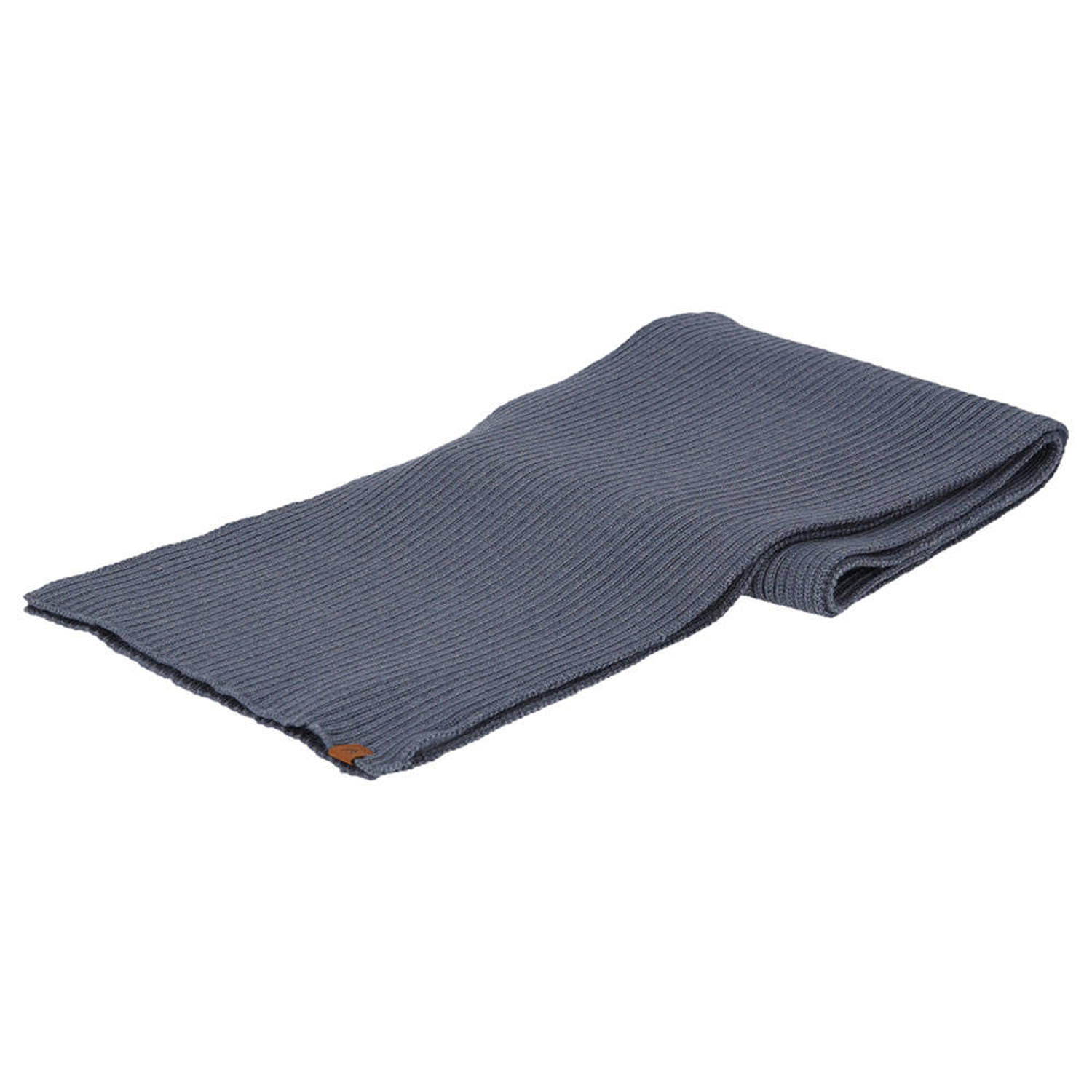 Sarlini ribgebreide sjaal denimblauw