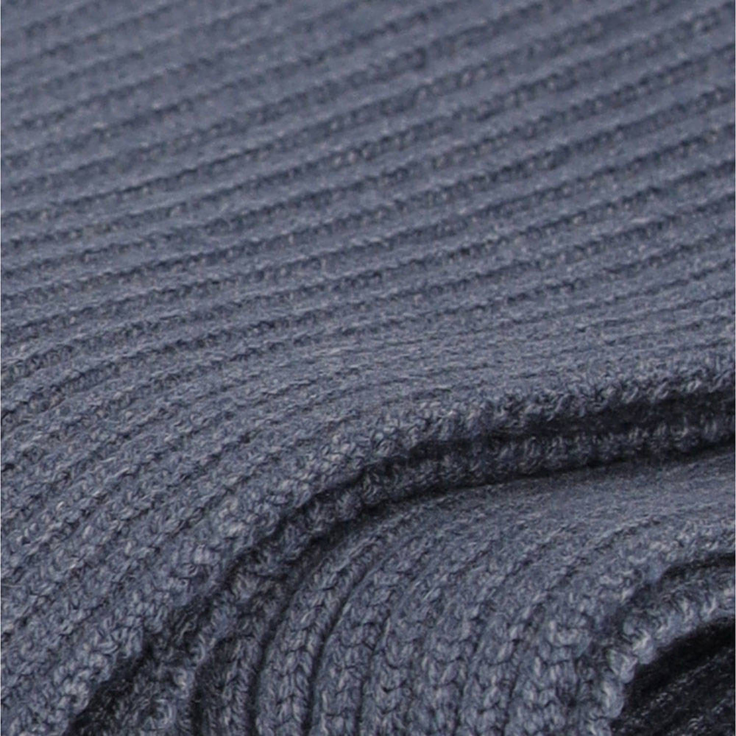 Sarlini ribgebreide sjaal denimblauw