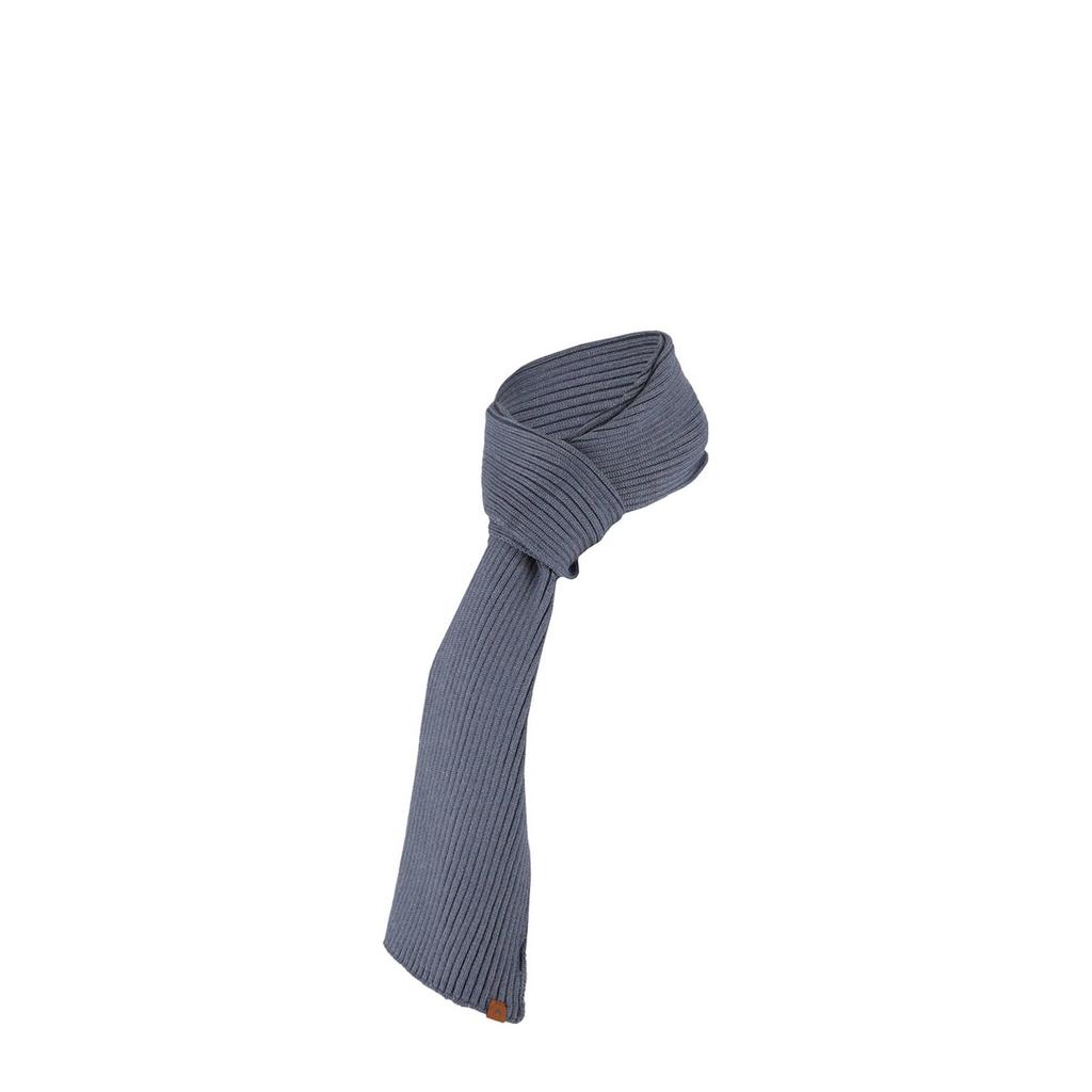 Sarlini ribgebreide sjaal denimblauw