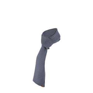 ribgebreide sjaal denimblauw