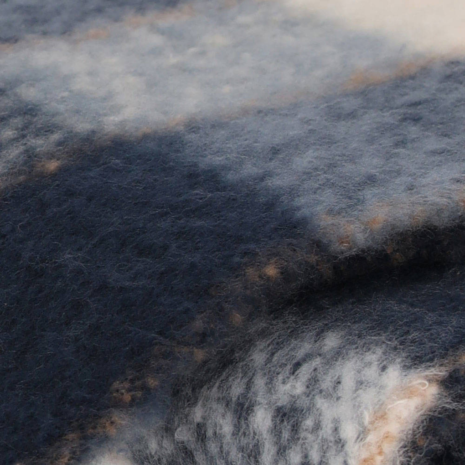 Sarlini geruite sjaal donkerblauw