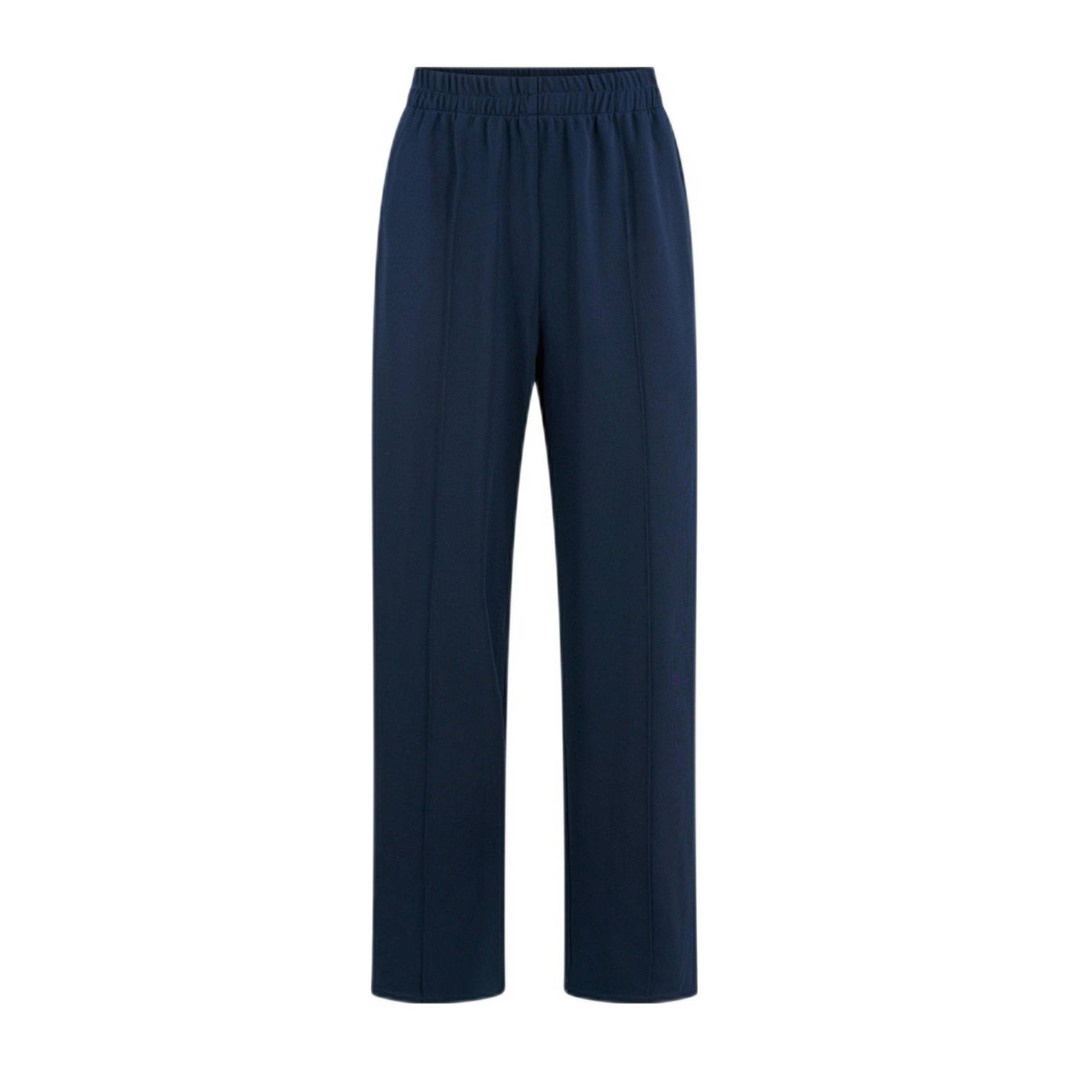 Shoeby wide leg broek donkerblauw