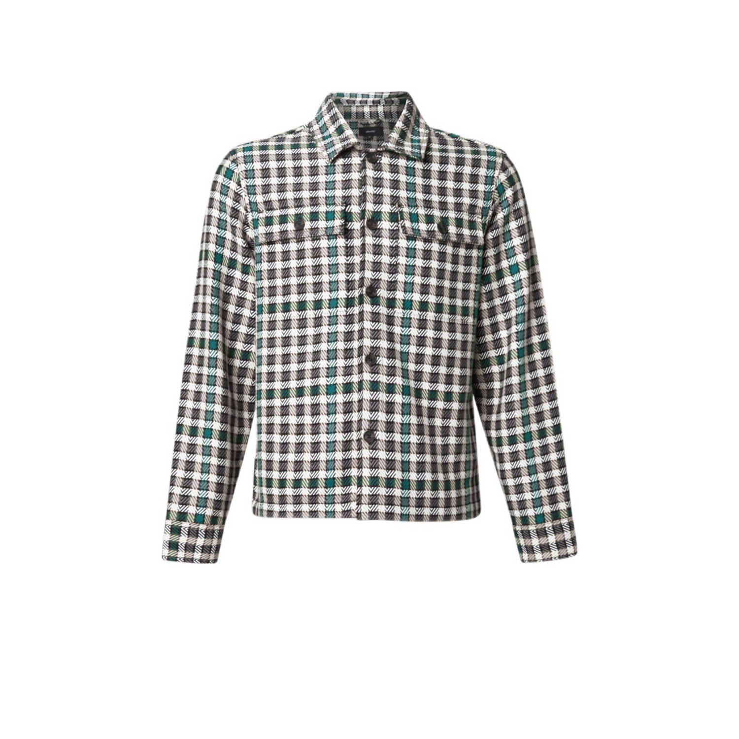 Shoeby geruit overshirt groen