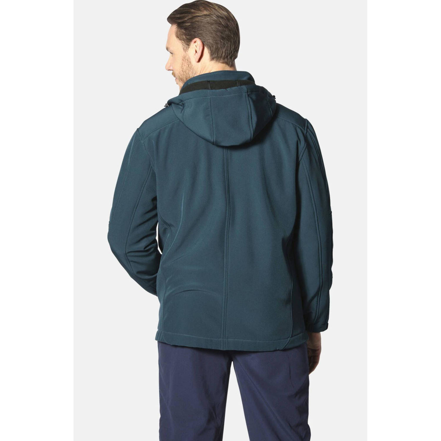 Jan Vanderstorm softshell jas MENNE Plus Size petrol