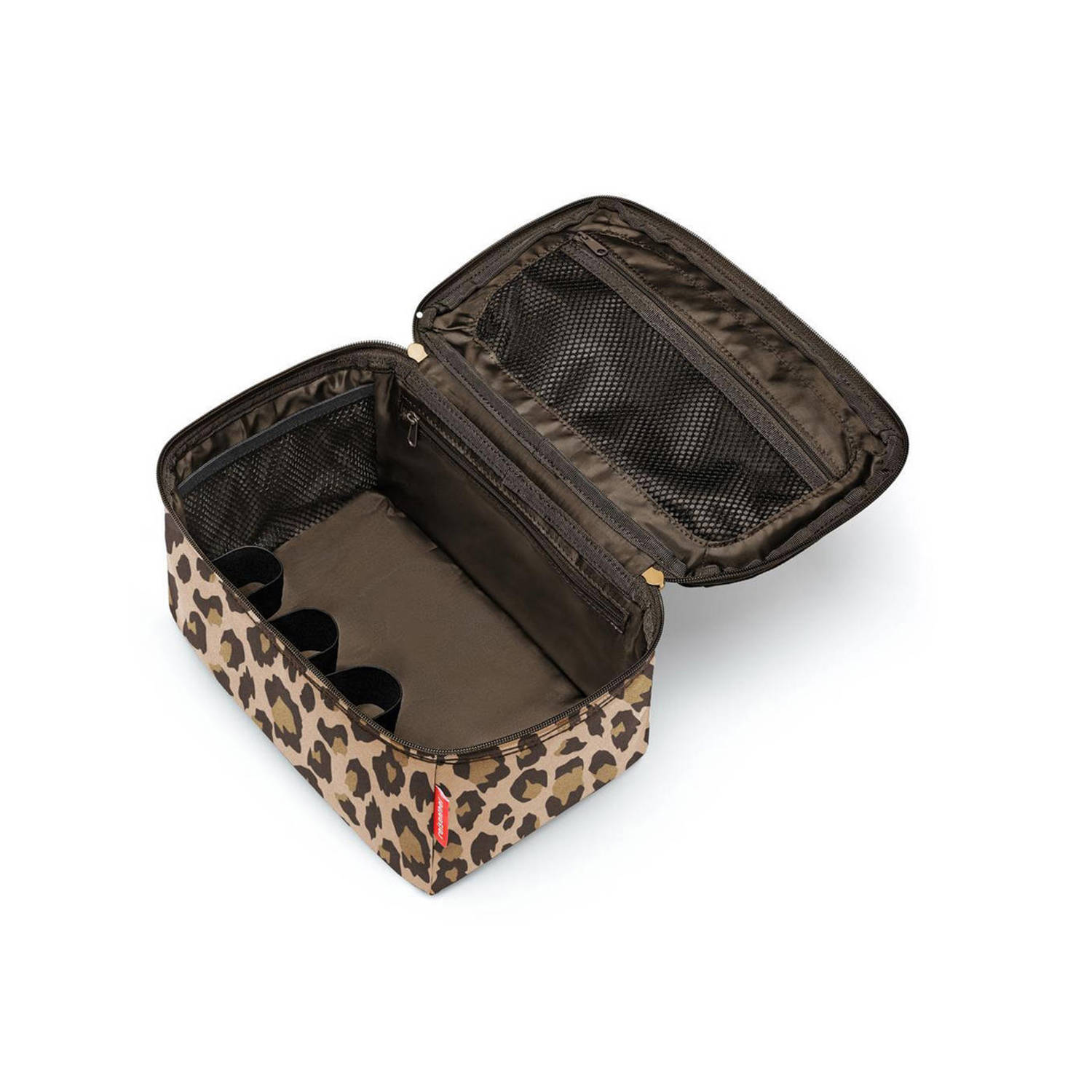 Reisenthel toilettas Travelling Beautycase met panterprint bruin