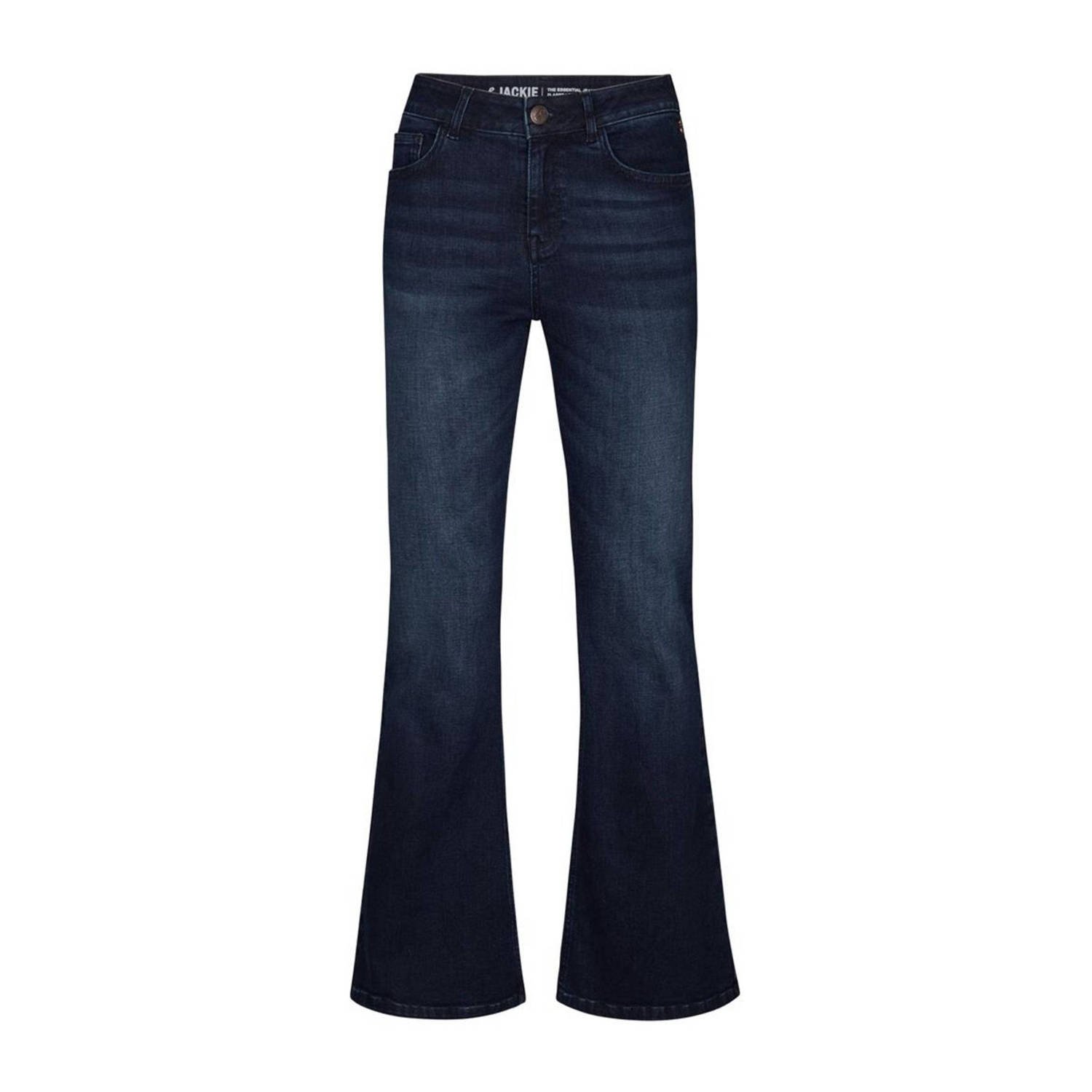 Miss Etam flared jeans Jackie dark blue denim