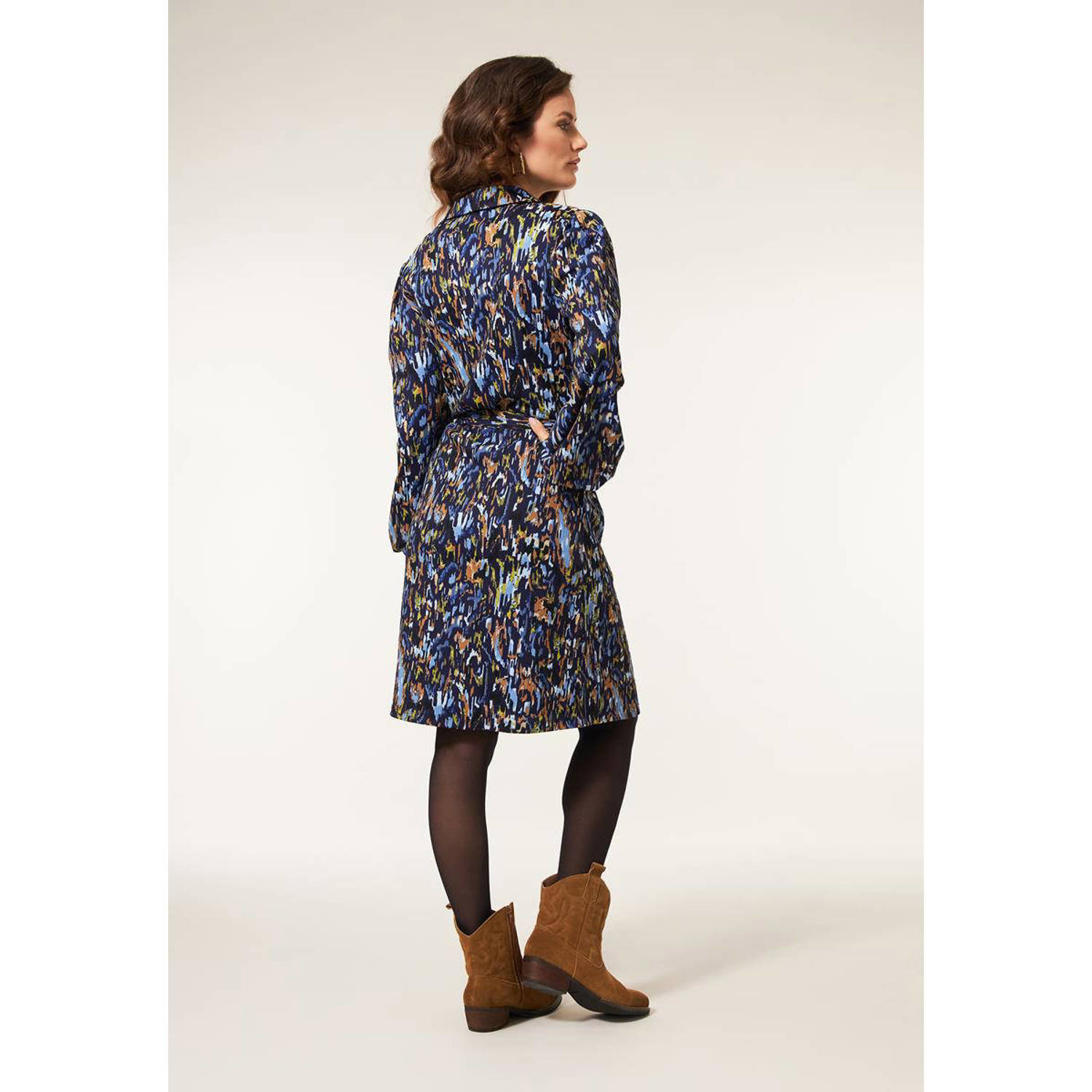 Miss Etam blousejurk donkerblauw
