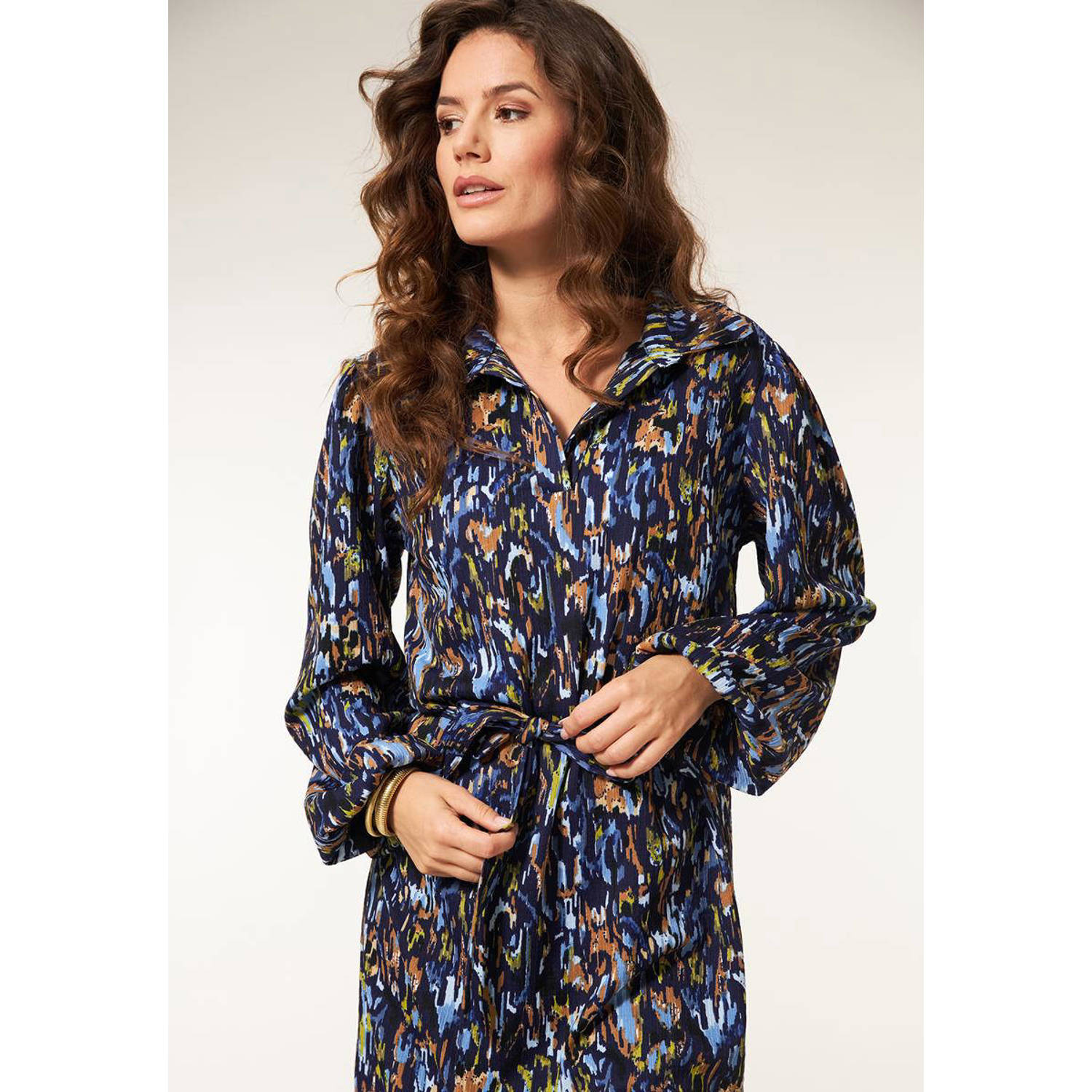 Miss Etam blousejurk donkerblauw