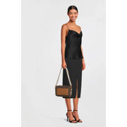 thumbnail: Michael Kors crossbody tas Maeve met logoprint donkerbruin/cognac