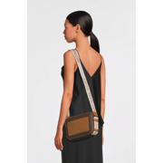 thumbnail: Michael Kors crossbody tas Maeve met logoprint donkerbruin/cognac