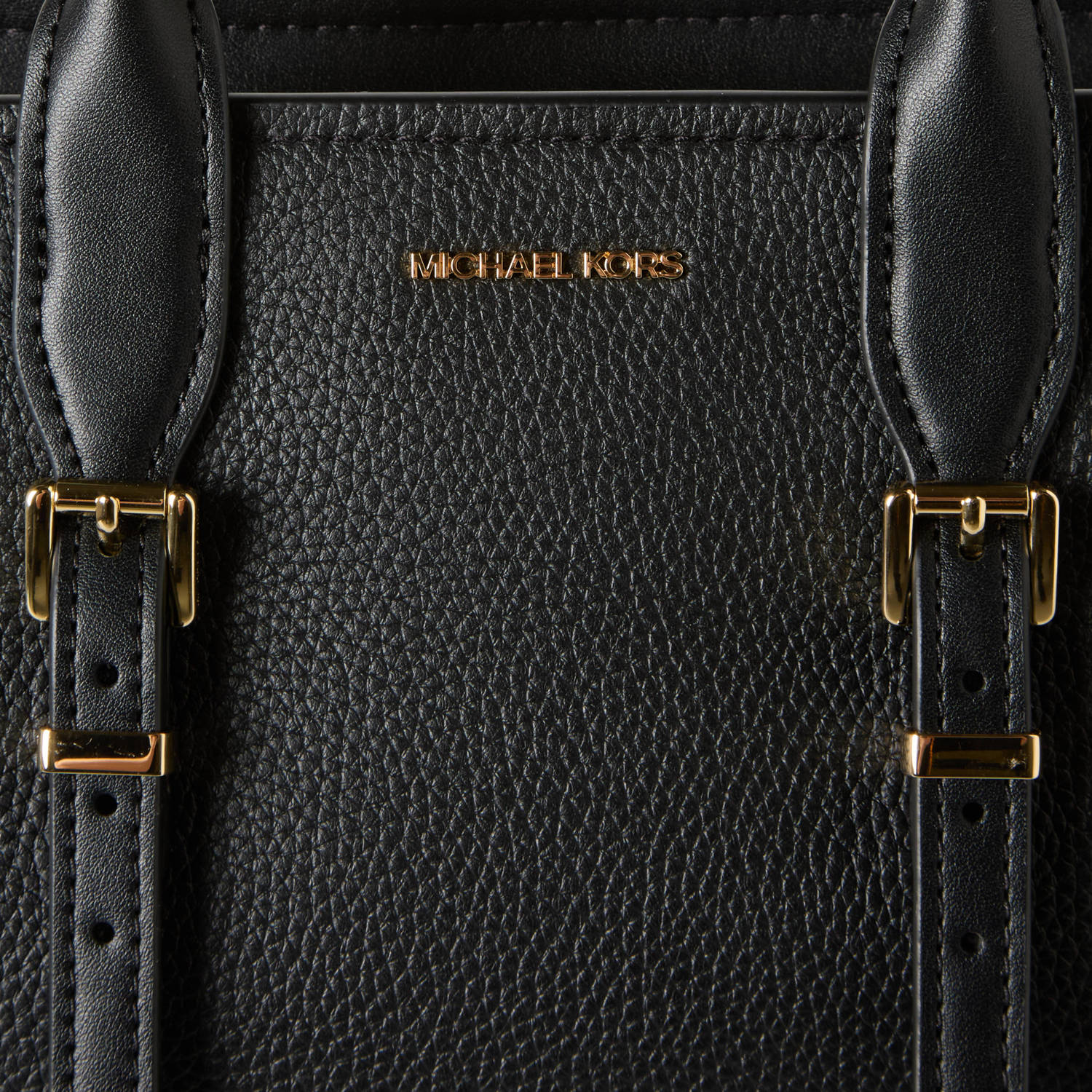 Michael Kors leren handtas Moore zwart