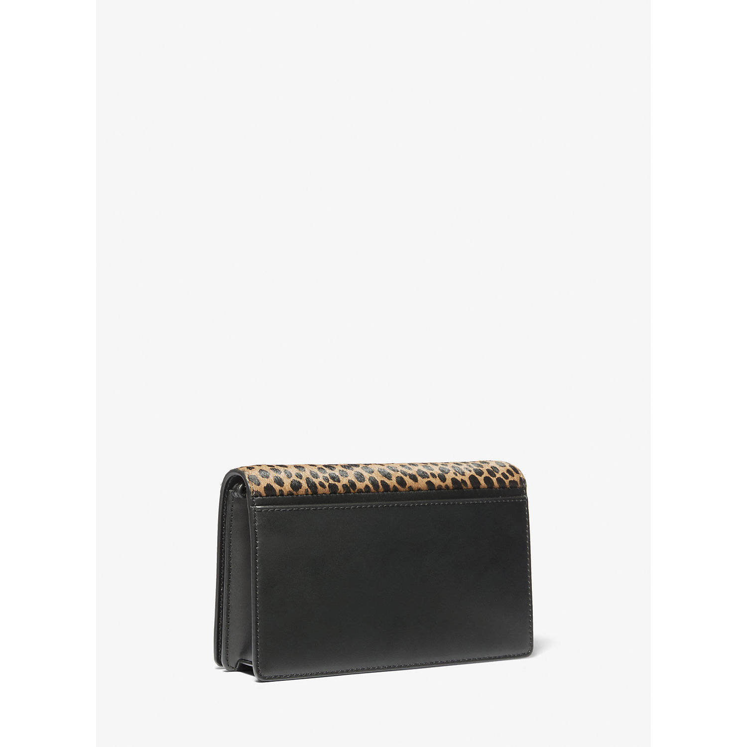Michael Kors pony hair leren crossbody tas Jet Set bruin