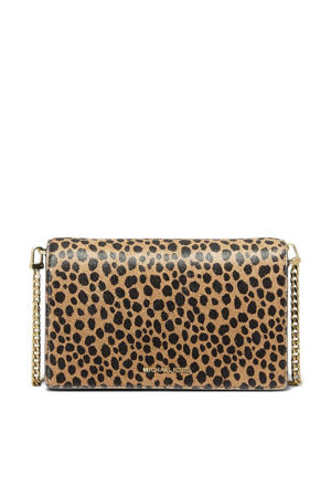  pony hair leren crossbody tas Jet Set bruin