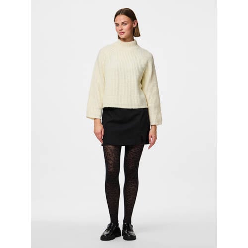 PIECES panty met panterprint PCRABINE zwart afbeelding