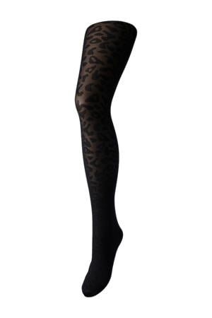 panty met panterprint PCRABINE zwart