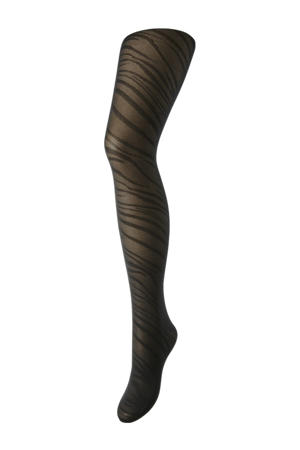 panty met zebraprint PCRABINE zwart