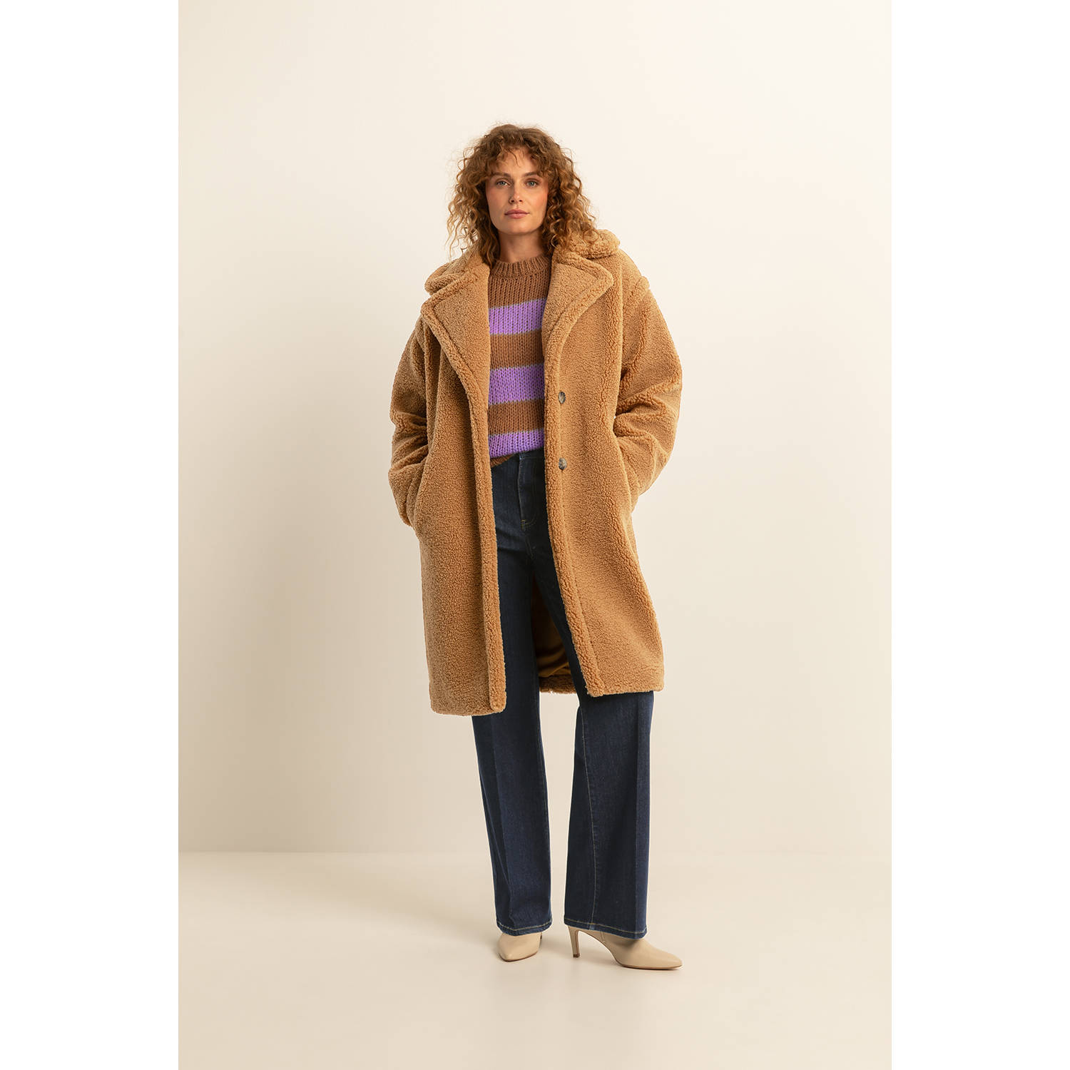Expresso teddy jas beige