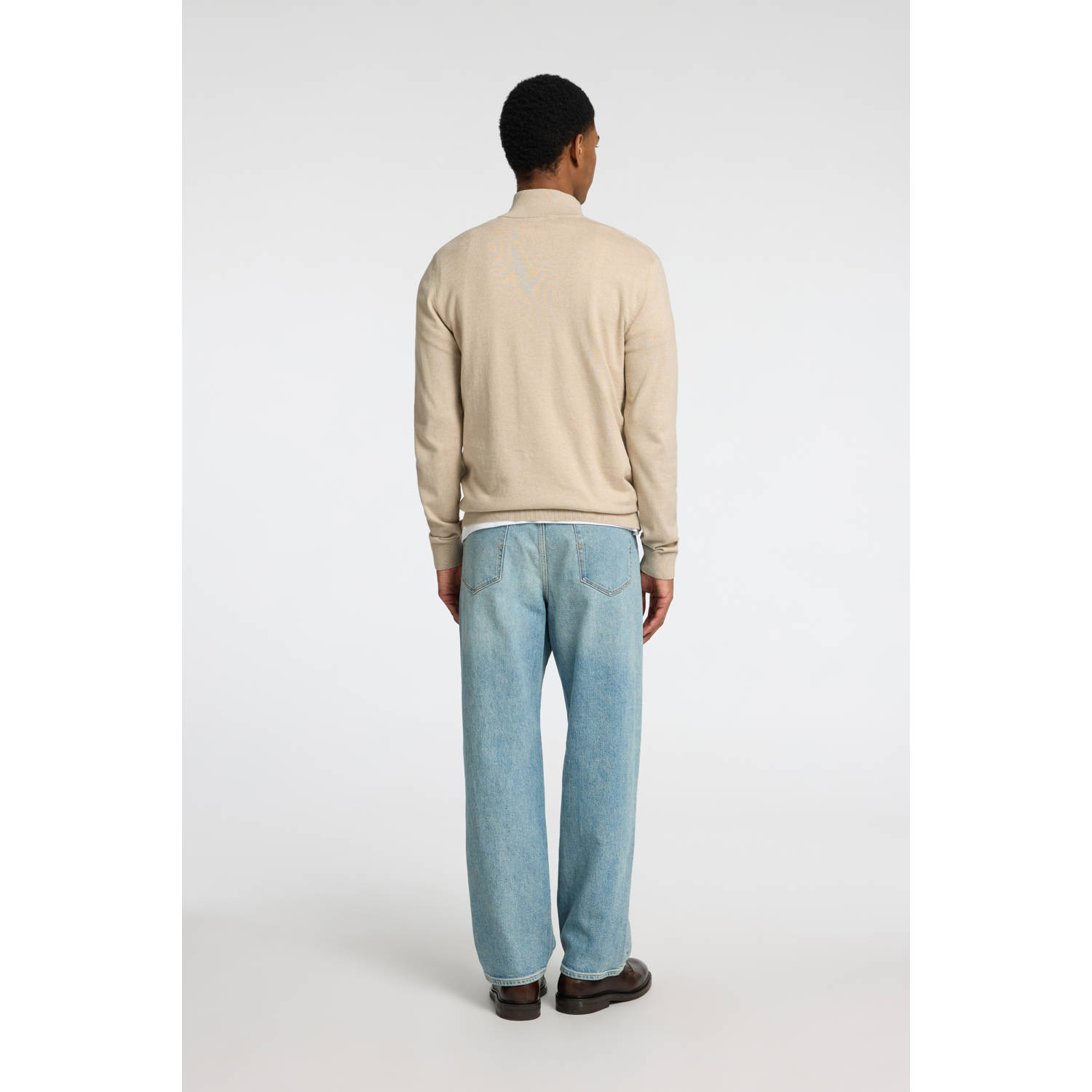SELECTED HOMME gebreide trui ecru