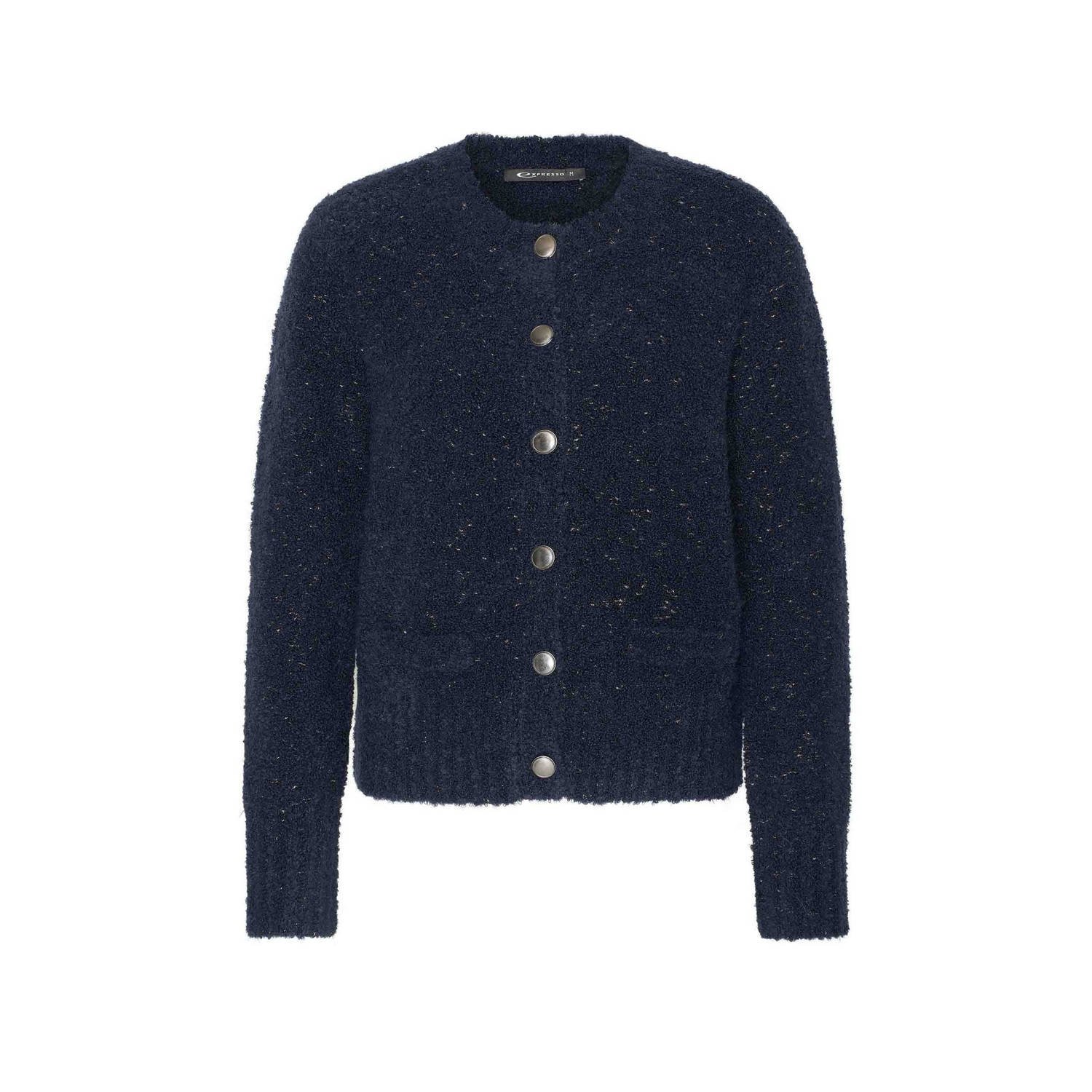 Expresso gemêleerd vest donkerblauw