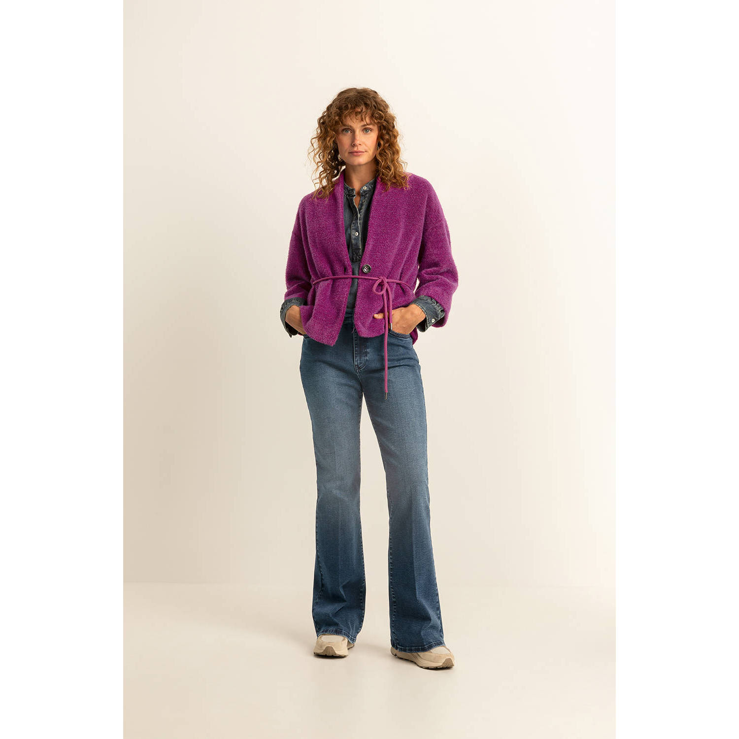 Expresso flared jeans medium blue denim