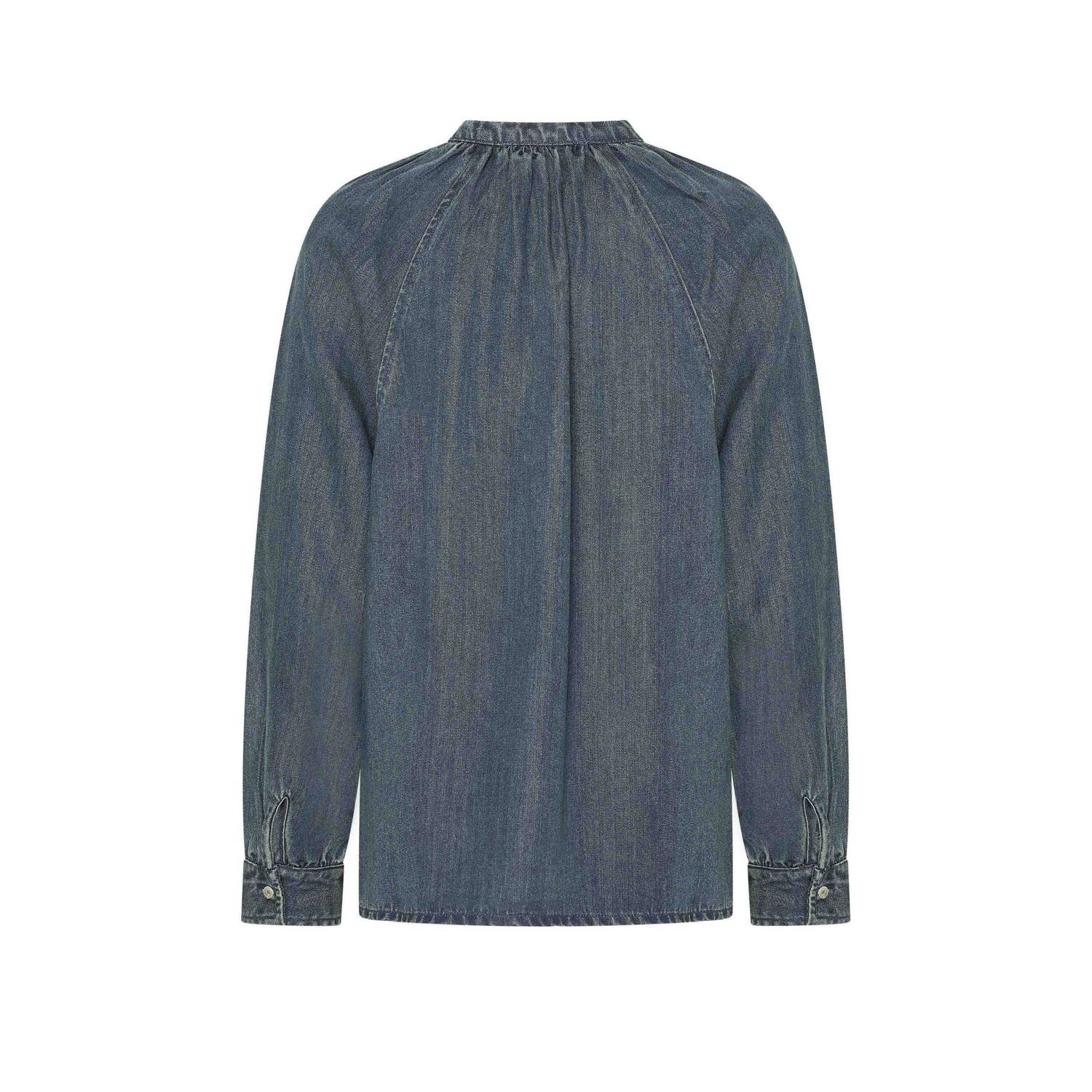 Expresso blousetop medium blue denim