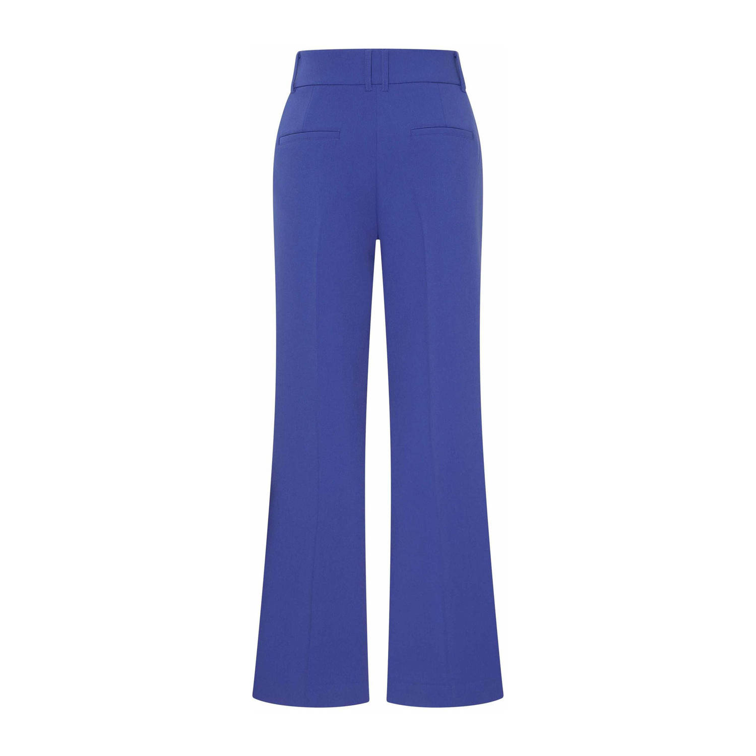 Expresso high waist flared pantalon blauw